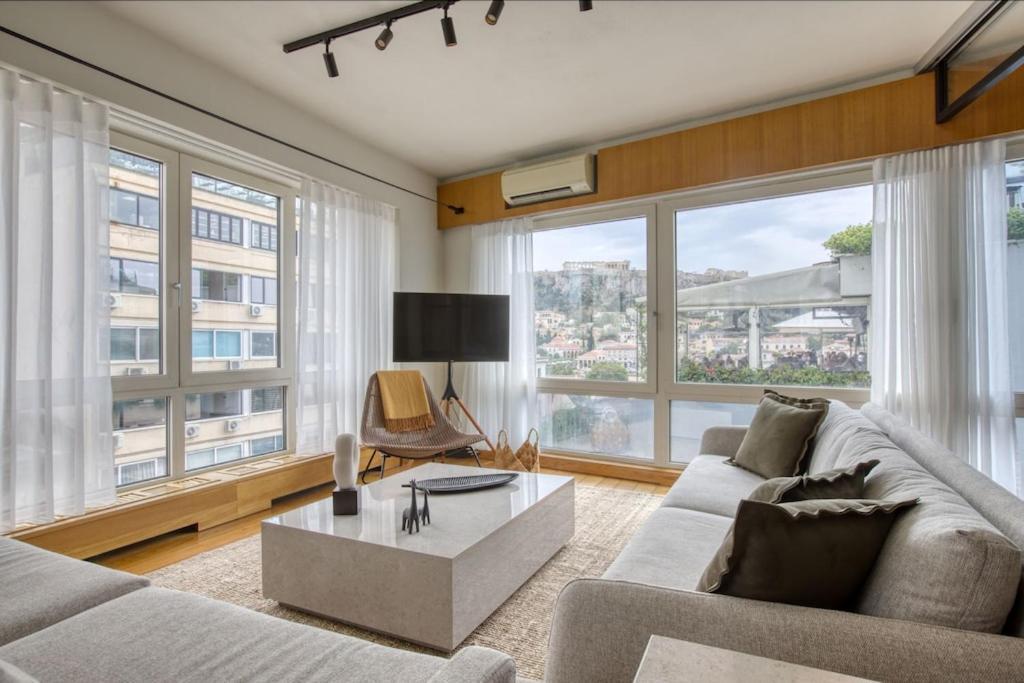 Sunny Luxury Loft,Stunning Acropolis View, Jacuzzi Apartamento Atenas Exterior foto