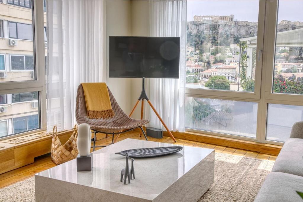 Sunny Luxury Loft,Stunning Acropolis View, Jacuzzi Apartamento Atenas Exterior foto