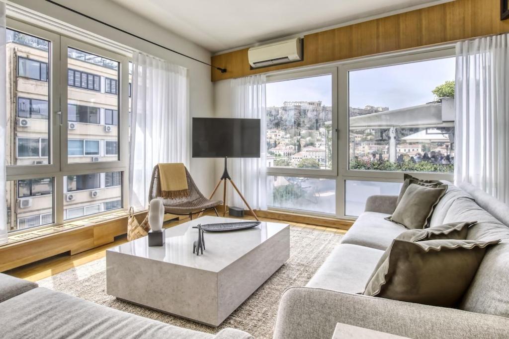Sunny Luxury Loft,Stunning Acropolis View, Jacuzzi Apartamento Atenas Exterior foto
